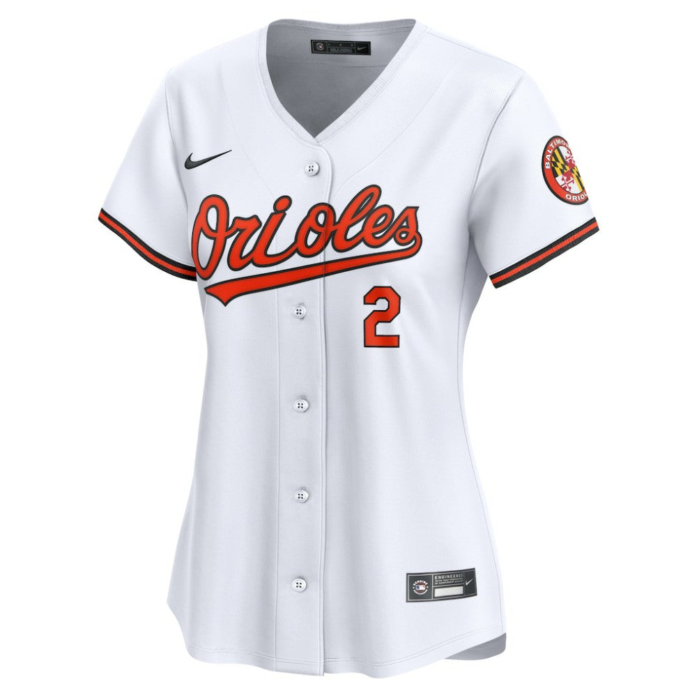 Gunnar Henderson Baltimore Orioles Nike Women's  Home Limited Player Jersey - White Jerseys