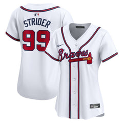 Spencer Strider Atlanta Braves Nike Women's  Home Limited Player Jersey - White Jerseys