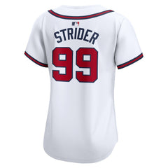 Spencer Strider Atlanta Braves Nike Women's  Home Limited Player Jersey - White Jerseys