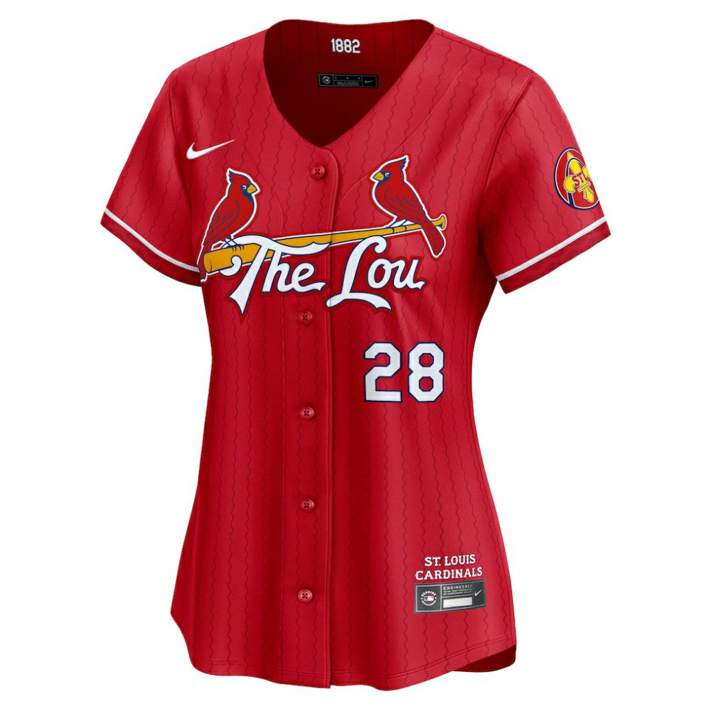 Nolan Arenado St. Louis Cardinals Nike Women's 2024 City Connect Limited Player Jersey - Red Jerseys