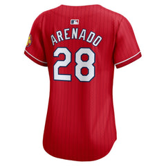 Nolan Arenado St. Louis Cardinals Nike Women's 2024 City Connect Limited Player Jersey - Red Jerseys