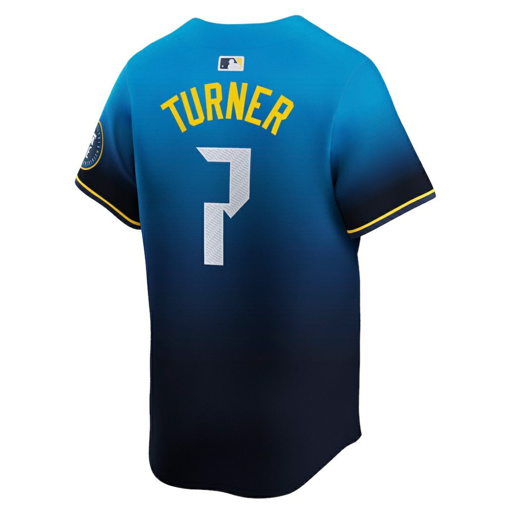 Trea Turner Philadelphia Phillies Nike 2024 City Connect Limited Player Jersey - Blue Jerseys