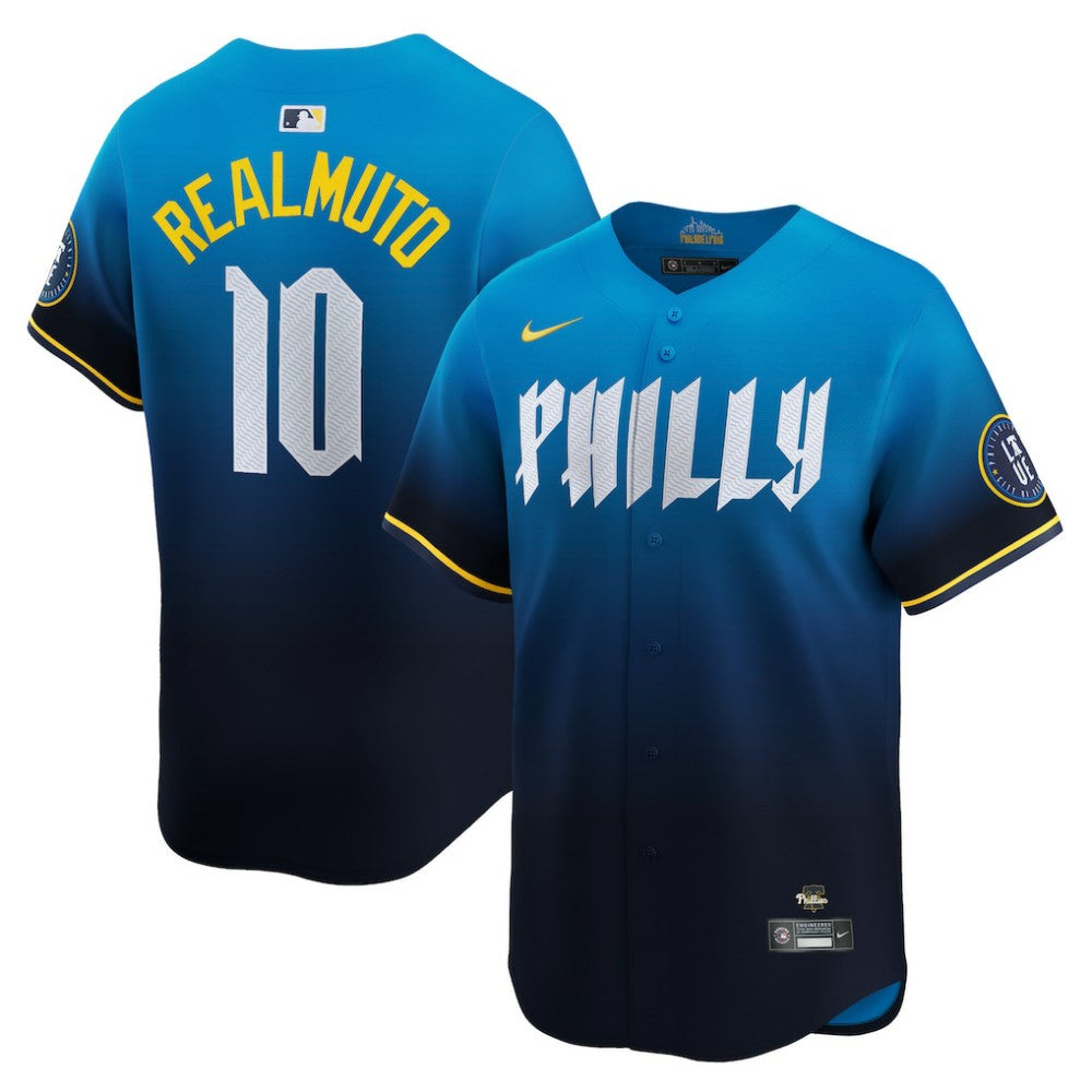 J.T. Realmuto Philadelphia Phillies Nike 2024 City Connect Limited Player Jersey - Blue Jerseys