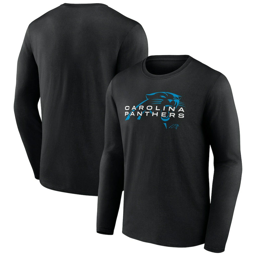 Carolina Panthers Advance to Victory Long Sleeve T-Shirt - Black T-shirts