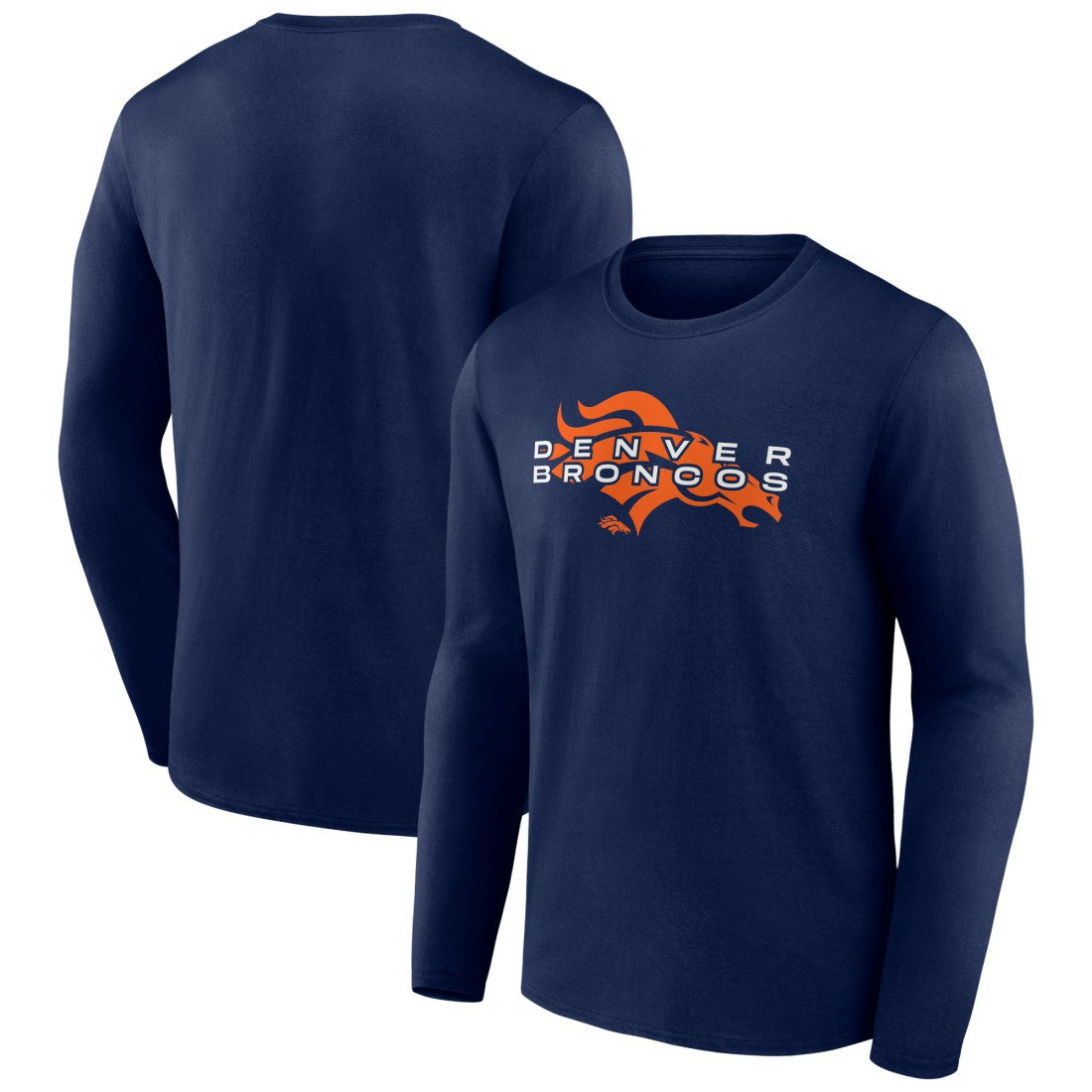 Denver Broncos Advance to Victory Long Sleeve T-Shirt - Navy T-shirts