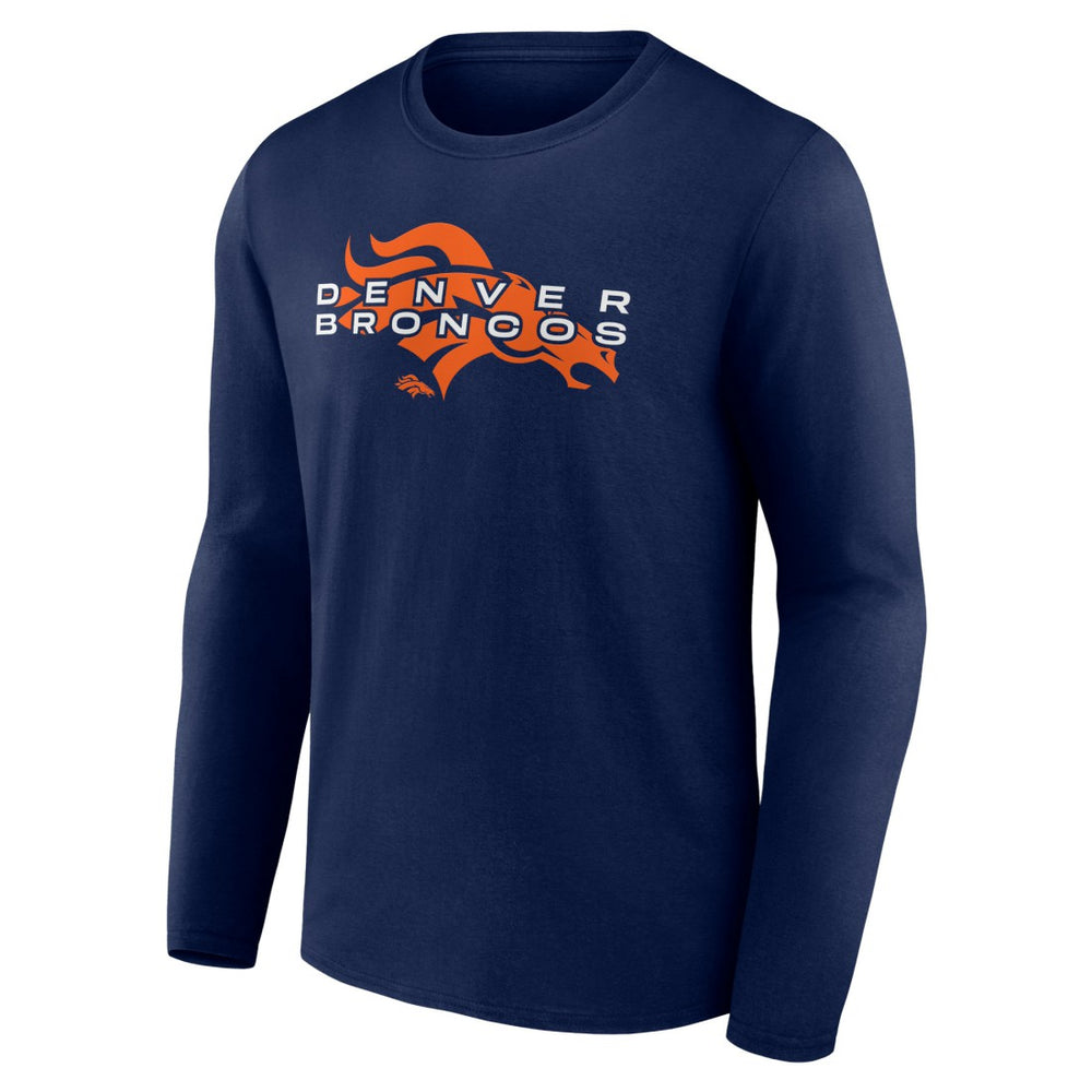 Denver Broncos Advance to Victory Long Sleeve T-Shirt - Navy T-shirts