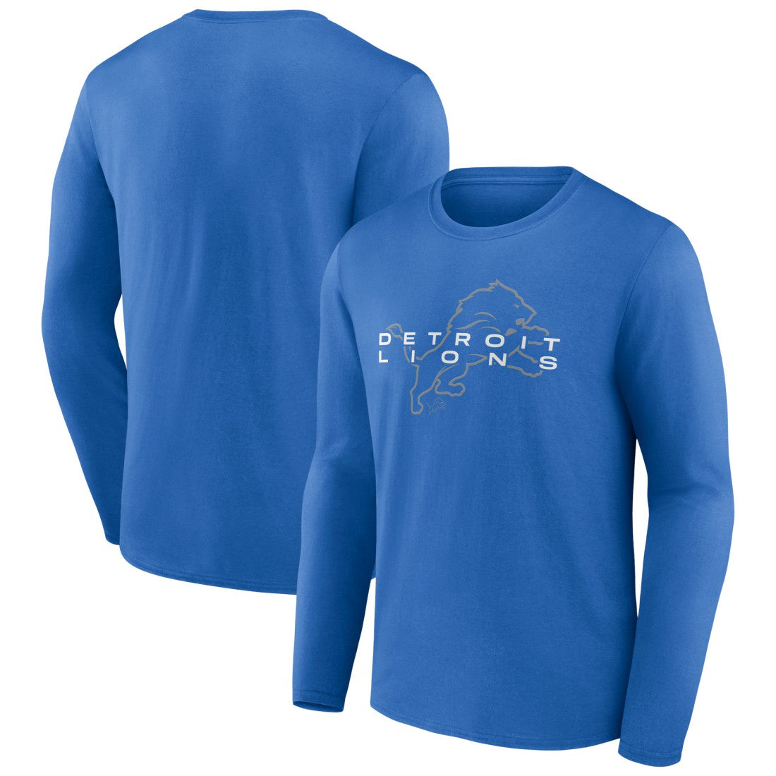 Detroit Lions Advance to Victory Long Sleeve T-Shirt - Blue T-shirts