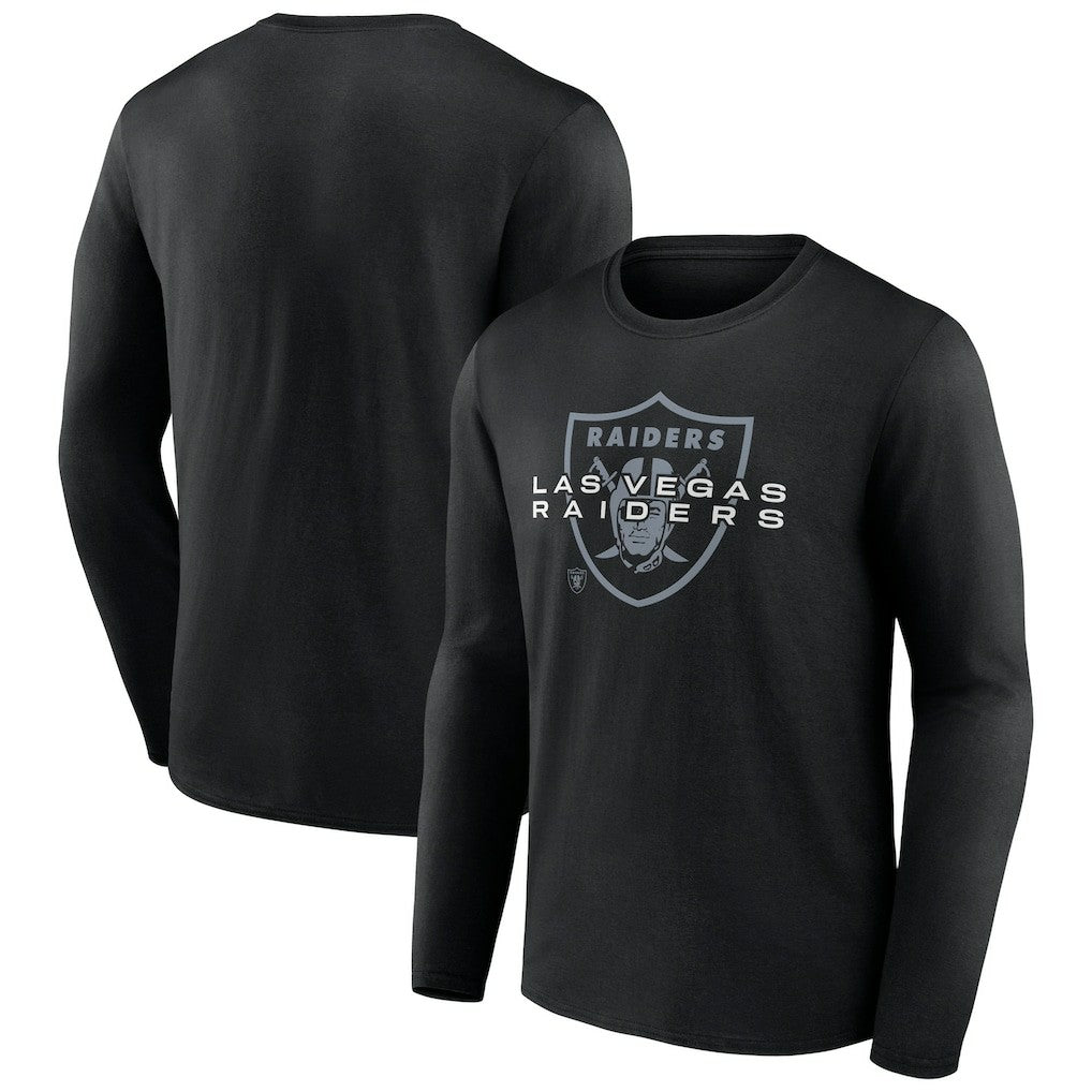 Las Vegas Raiders Advance to Victory Long Sleeve T-Shirt - Black T-shirts