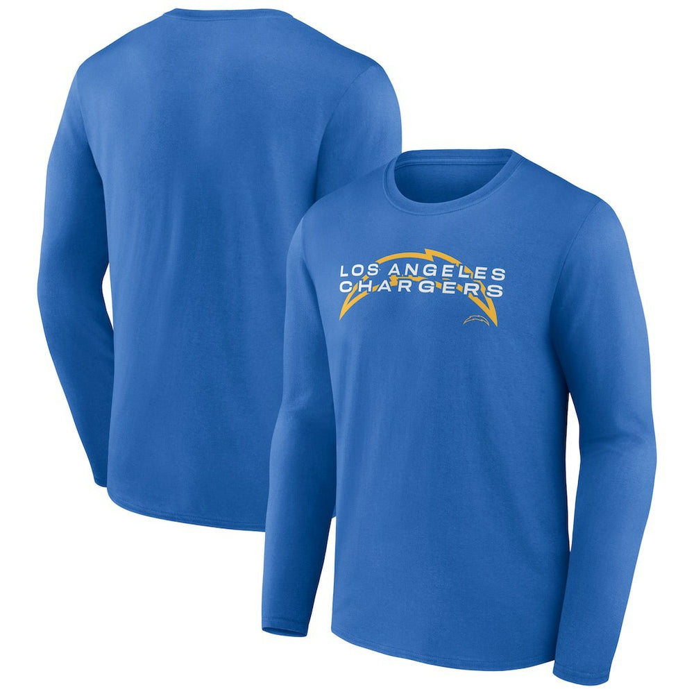 Los Angeles Chargers Advance to Victory Long Sleeve T-Shirt - Powder Blue T-shirts