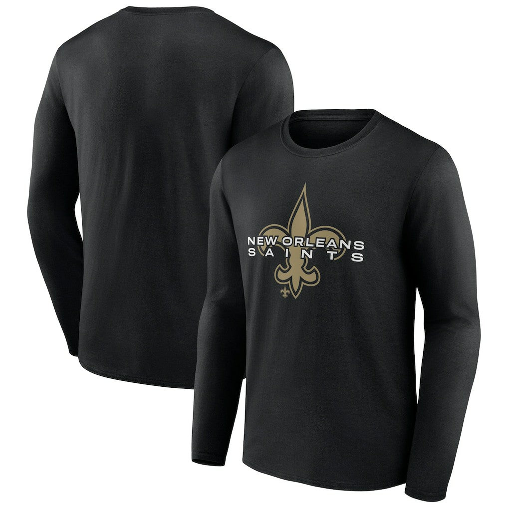 New Orleans Saints Advance to Victory Long Sleeve T-Shirt - Black T-shirts