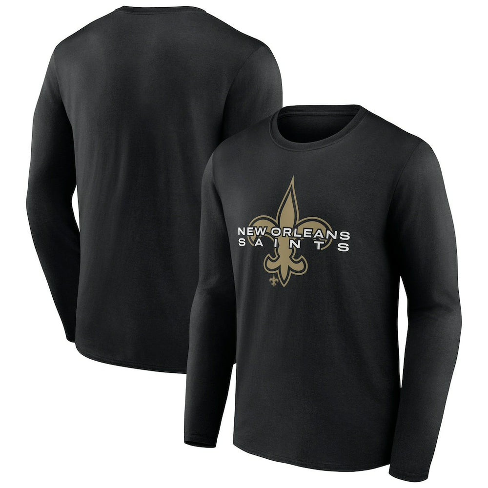 New Orleans Saints Advance to Victory Long Sleeve T-Shirt - Black T-shirts