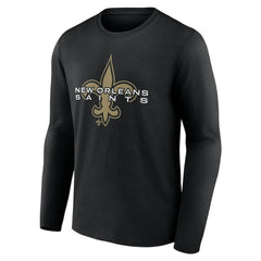 New Orleans Saints Advance to Victory Long Sleeve T-Shirt - Black T-shirts