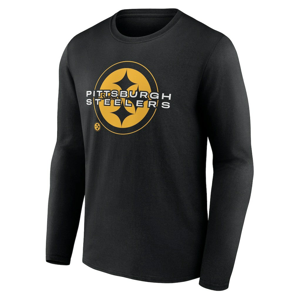 Pittsburgh Steelers Advance to Victory Long Sleeve T-Shirt - Black T-shirts