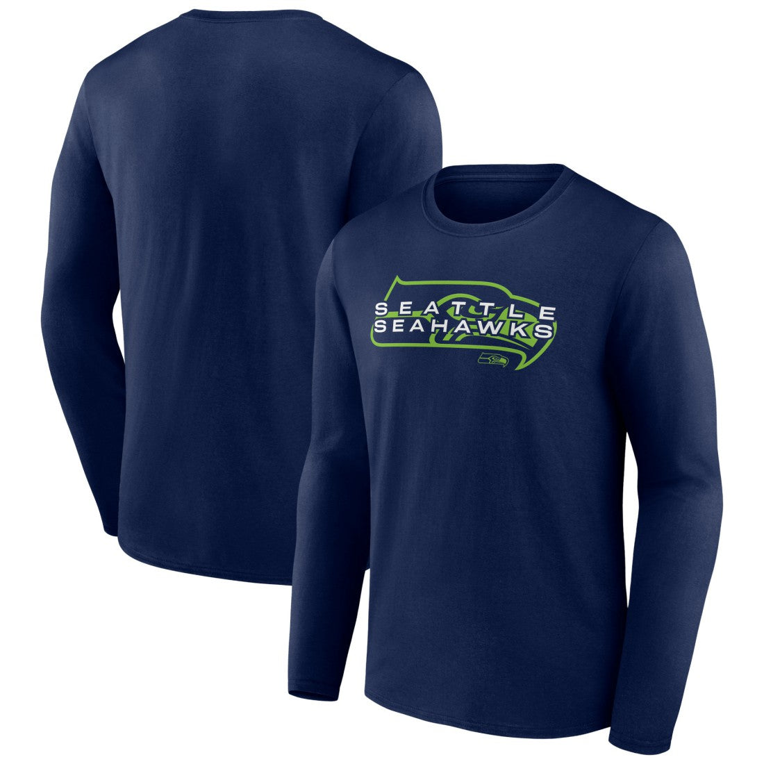 Seattle Seahawks Advance to Victory Long Sleeve T-Shirt - College Navy T-shirts