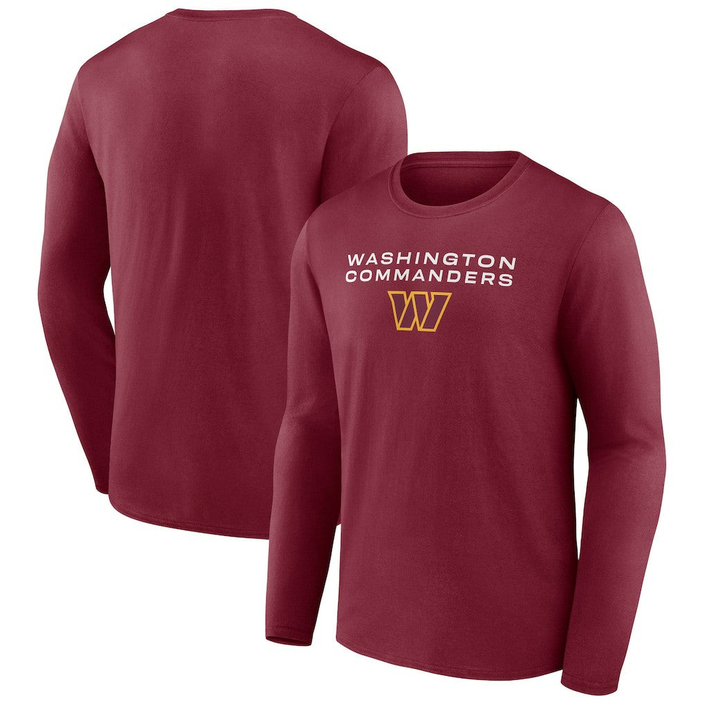 Washington Commanders Advance to Victory Long Sleeve T-Shirt - Burgundy T-shirts