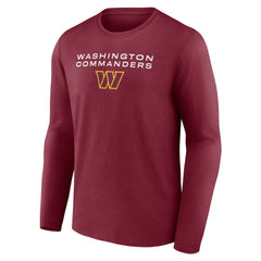 Washington Commanders Advance to Victory Long Sleeve T-Shirt - Burgundy T-shirts