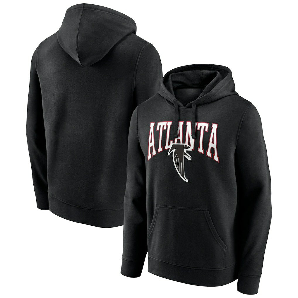 Atlanta Falcons Gridiron Classics Campus Standard Pullover Hoodie - Black Hoodies
