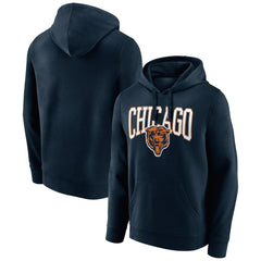 Chicago Bears Gridiron Classics Campus Standard Pullover Hoodie - Navy Hoodies