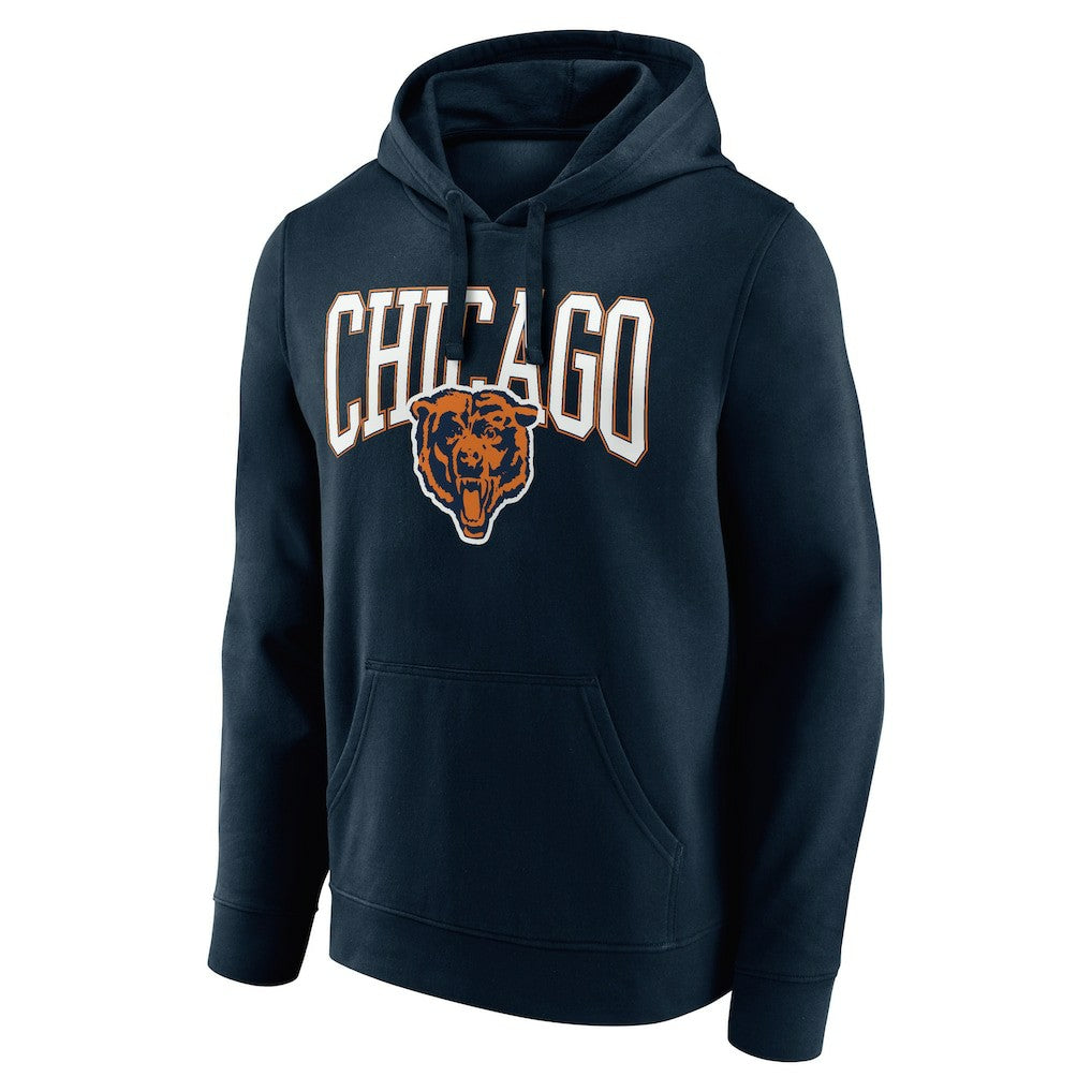 Chicago Bears Gridiron Classics Campus Standard Pullover Hoodie - Navy Hoodies