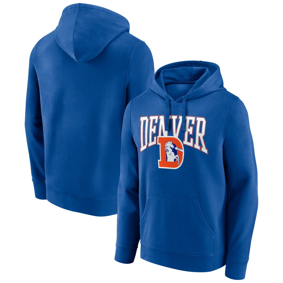 Denver Broncos Gridiron Classics Campus Standard Pullover Hoodie - Royal Hoodies