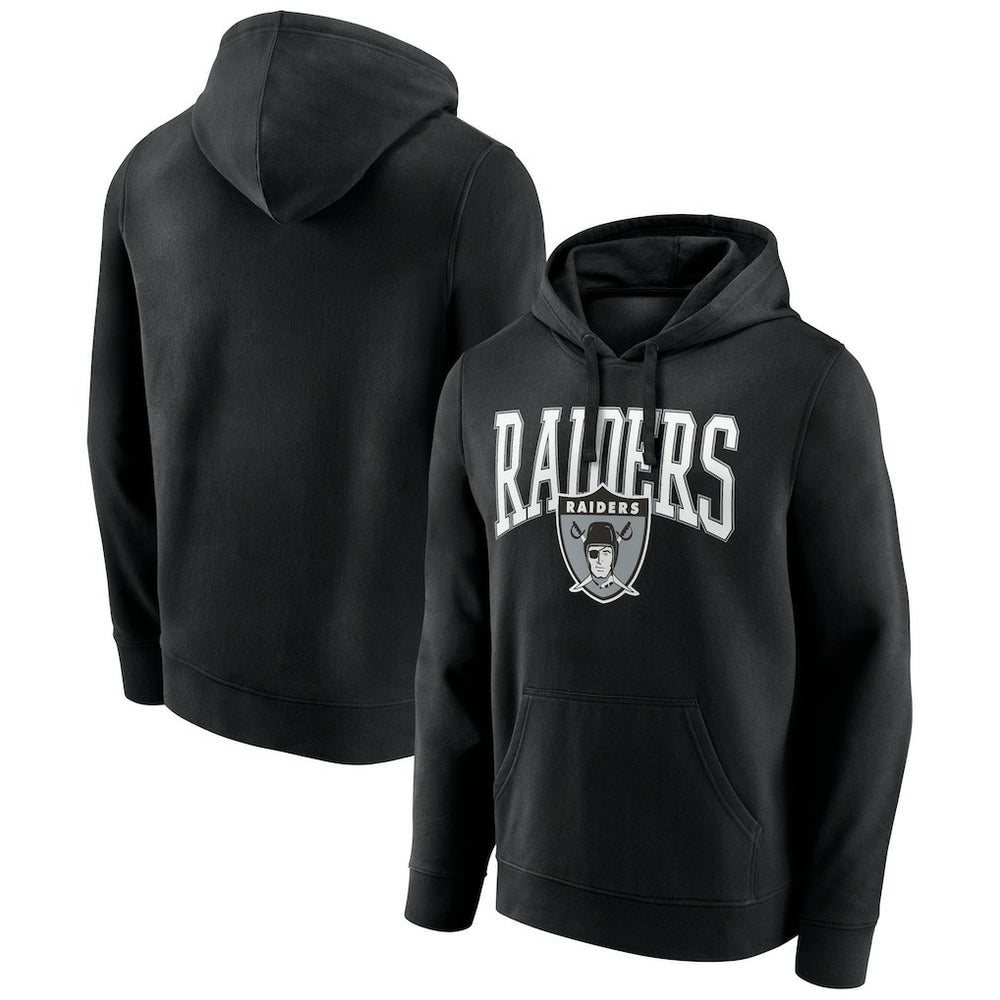 Las Vegas Raiders Gridiron Classics Campus Standard Pullover Hoodie - Black Hoodies