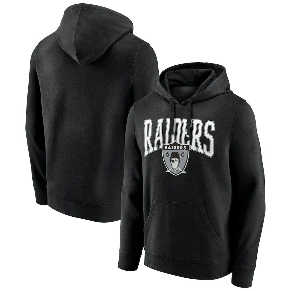 Las Vegas Raiders Gridiron Classics Campus Standard Pullover Hoodie - Black Hoodies