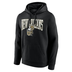 New Orleans Saints Gridiron Classics Campus Standard Pullover Hoodie - Black Hoodies