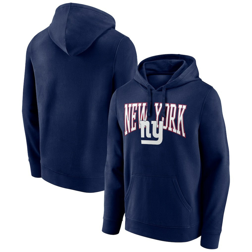 New York Giants Gridiron Classics Campus Standard Pullover Hoodie - Navy Hoodies