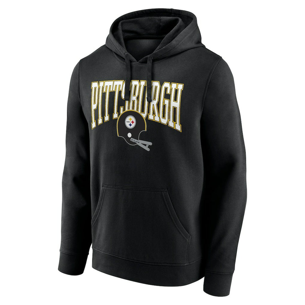 Pittsburgh Steelers Gridiron Classics Campus Standard Pullover Hoodie - Black Hoodies