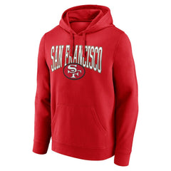 San Francisco 49ers Gridiron Classics Campus Standard Pullover Hoodie - Scarlet Hoodies