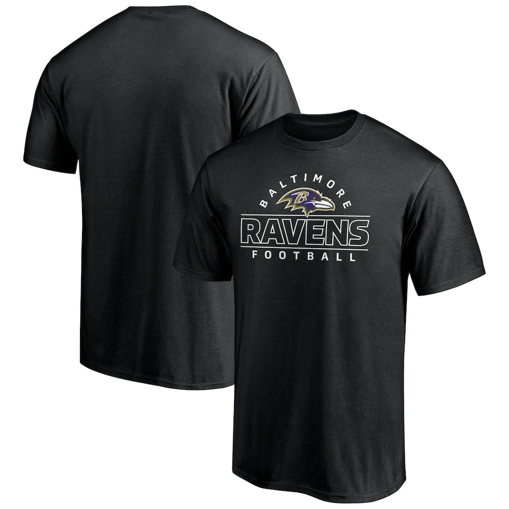 Baltimore Ravens Dual Threat T-Shirt - Black T-shirts
