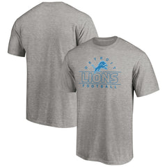 Detroit Lions Dual Threat T-Shirt - Heather Gray T-shirts