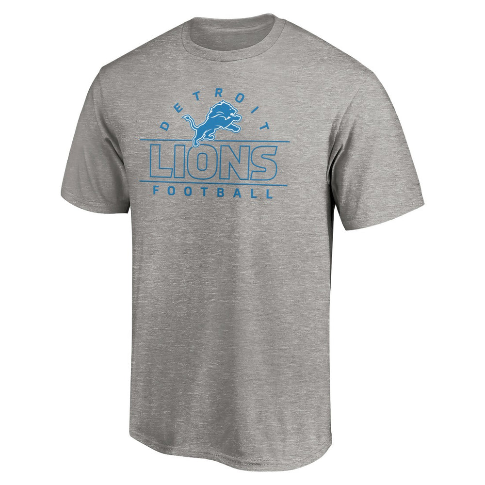 Detroit Lions Dual Threat T-Shirt - Heather Gray T-shirts