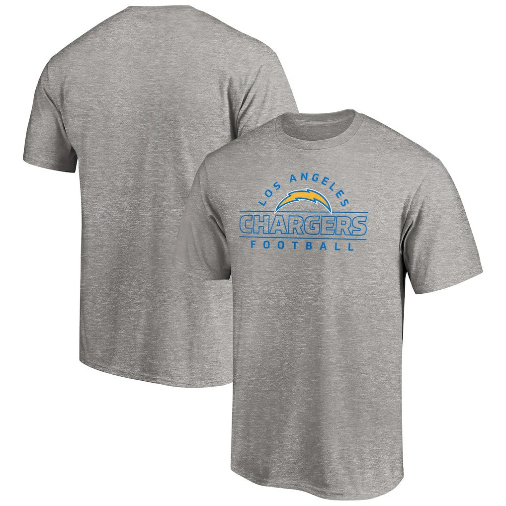 Los Angeles Chargers Dual Threat T-Shirt - Heather Gray T-shirts