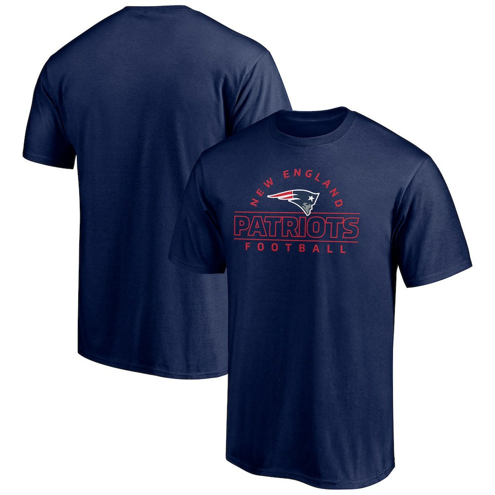 New England Patriots Dual Threat T-Shirt - Navy T-shirts
