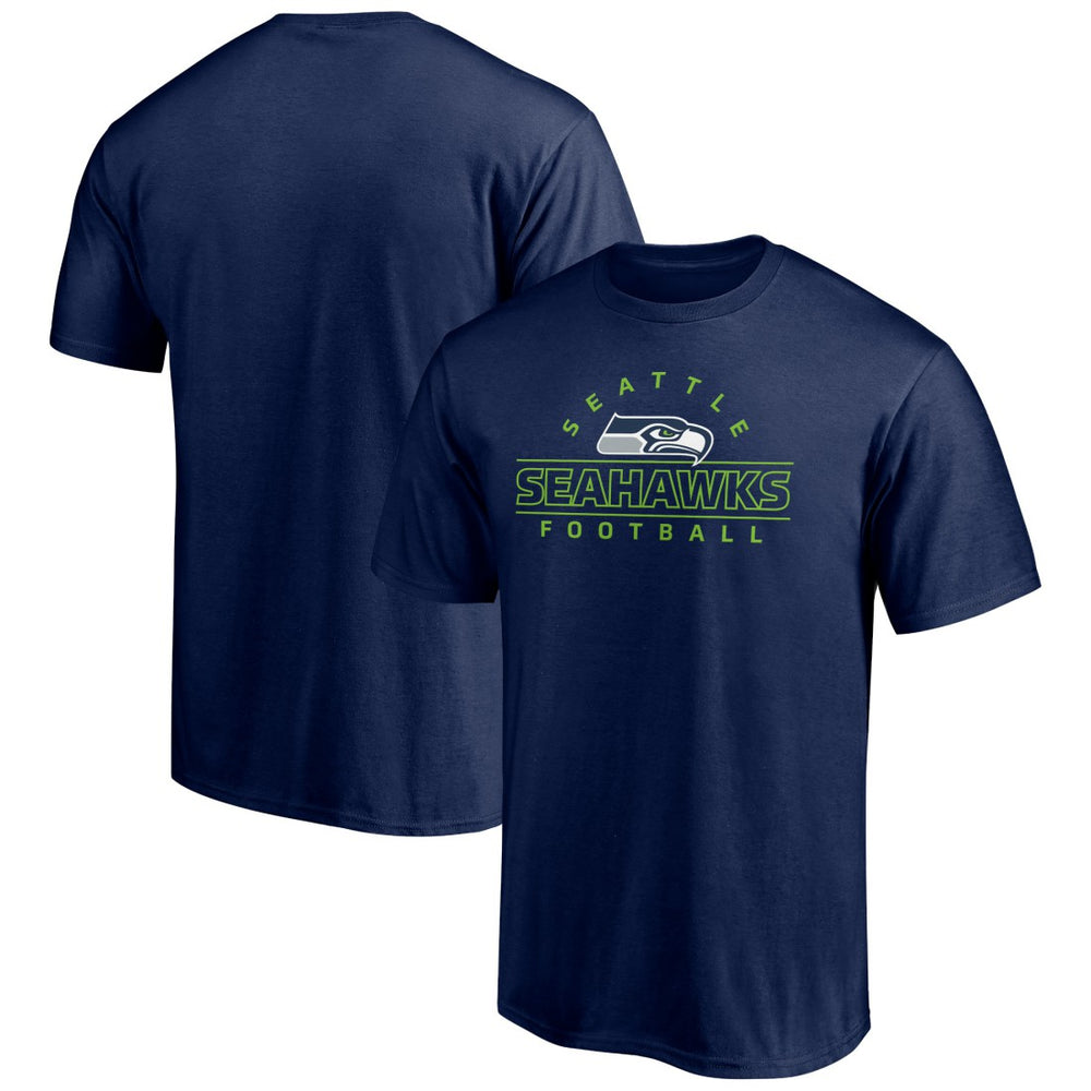 Seattle Seahawks Dual Threat T-Shirt - College Navy T-shirts