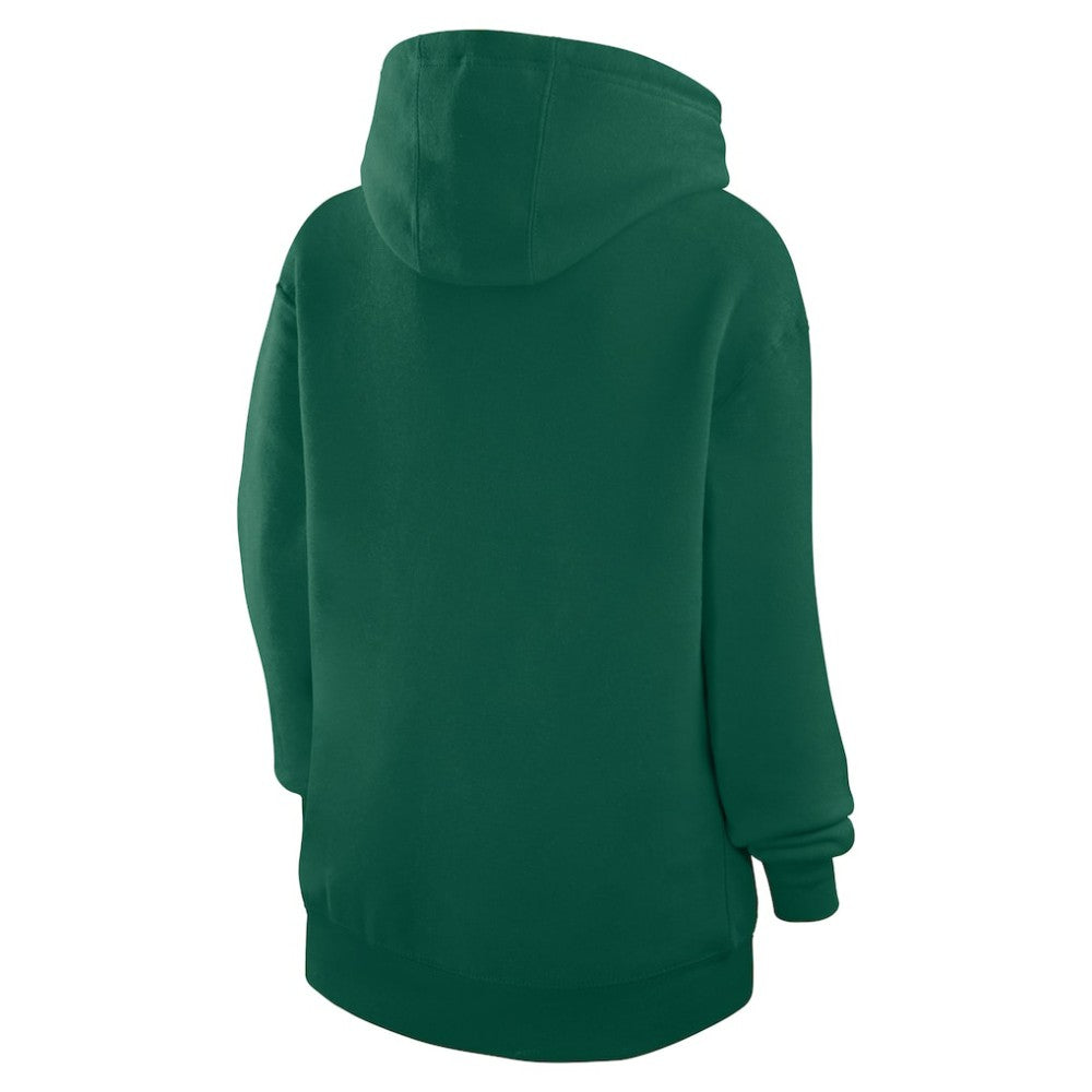 Athletics G-III 4Her by Carl Banks Women's Heart Fleece Pullover Hoodie - Green Hoodies