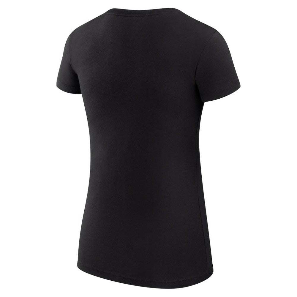 Miami Marlins G-III 4Her by Carl Banks Women's Super-Slim Fit Lightweight Heart Graphic T-Shirt - Black T-shirts