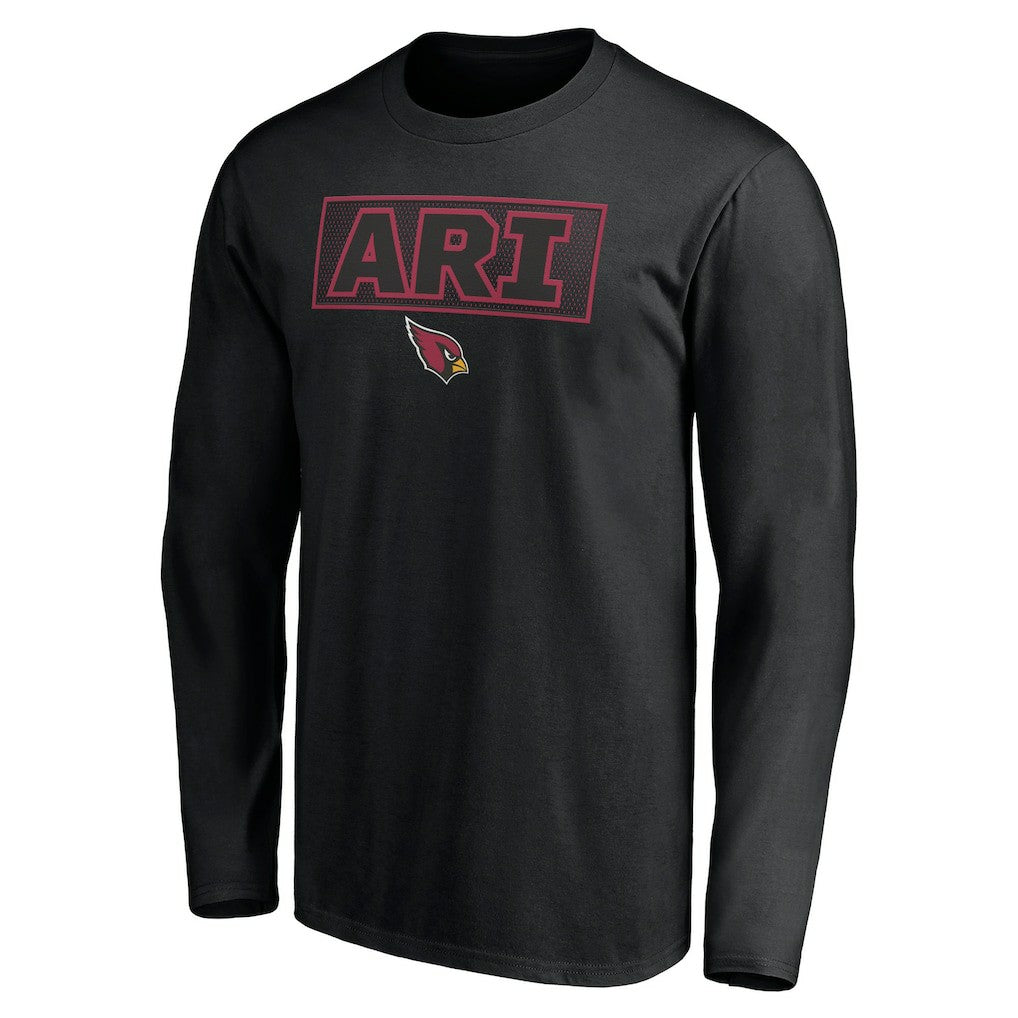 Arizona Cardinals Squad Throwbacks Long Sleeve T-Shirt - Black T-shirts