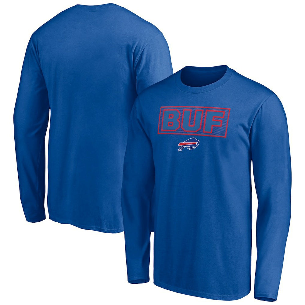 Buffalo Bills Squad Throwbacks Long Sleeve T-Shirt - Royal T-shirts