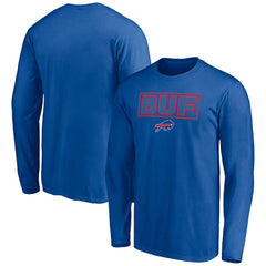 Buffalo Bills Squad Throwbacks Long Sleeve T-Shirt - Royal T-shirts
