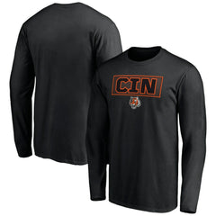 Cincinnati Bengals Squad Throwbacks Long Sleeve T-Shirt - Black T-shirts