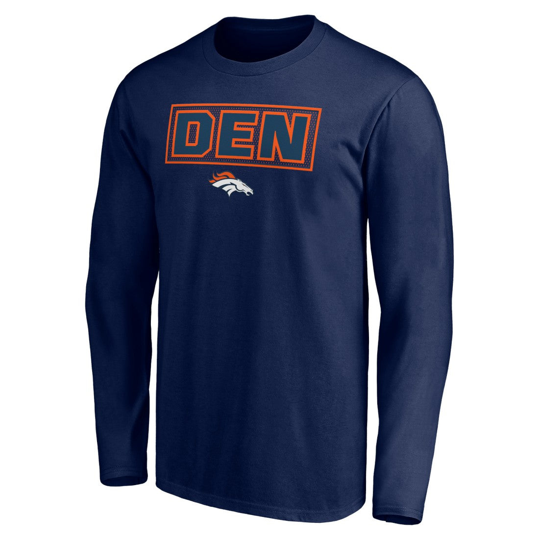 Denver Broncos Squad Throwbacks Long Sleeve T-Shirt - Navy T-shirts