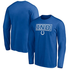 Indianapolis Colts Squad Throwbacks Long Sleeve T-Shirt - Royal T-shirts