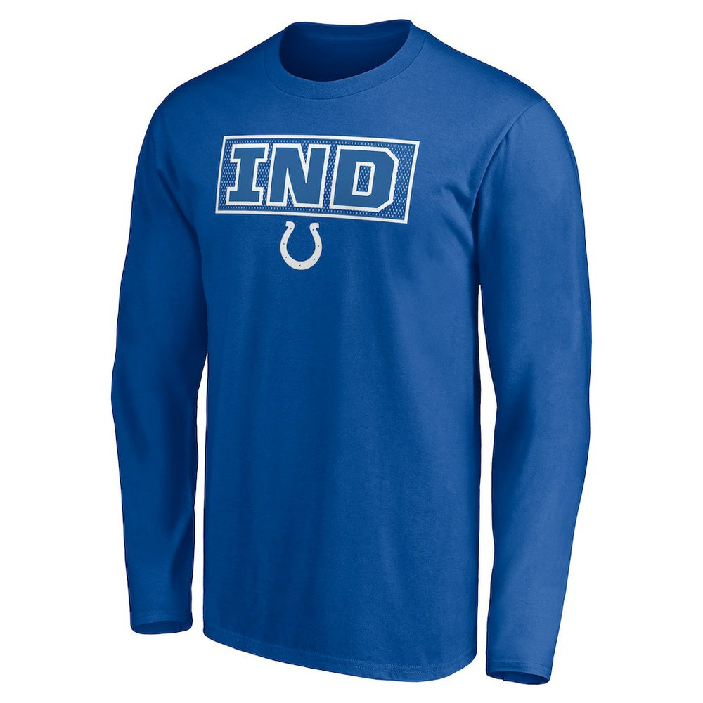 Indianapolis Colts Squad Throwbacks Long Sleeve T-Shirt - Royal T-shirts