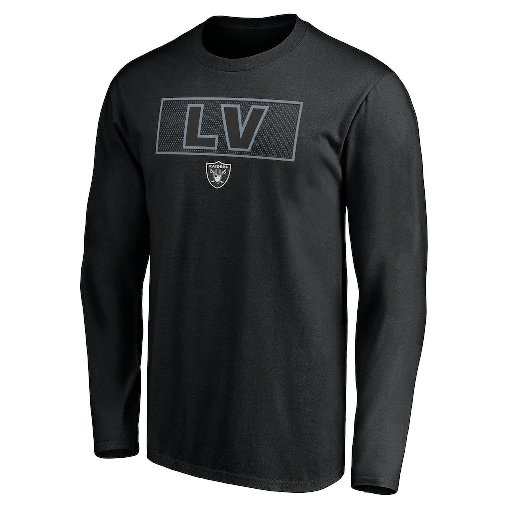 Las Vegas Raiders Squad Throwbacks Long Sleeve T-Shirt - Black T-shirts