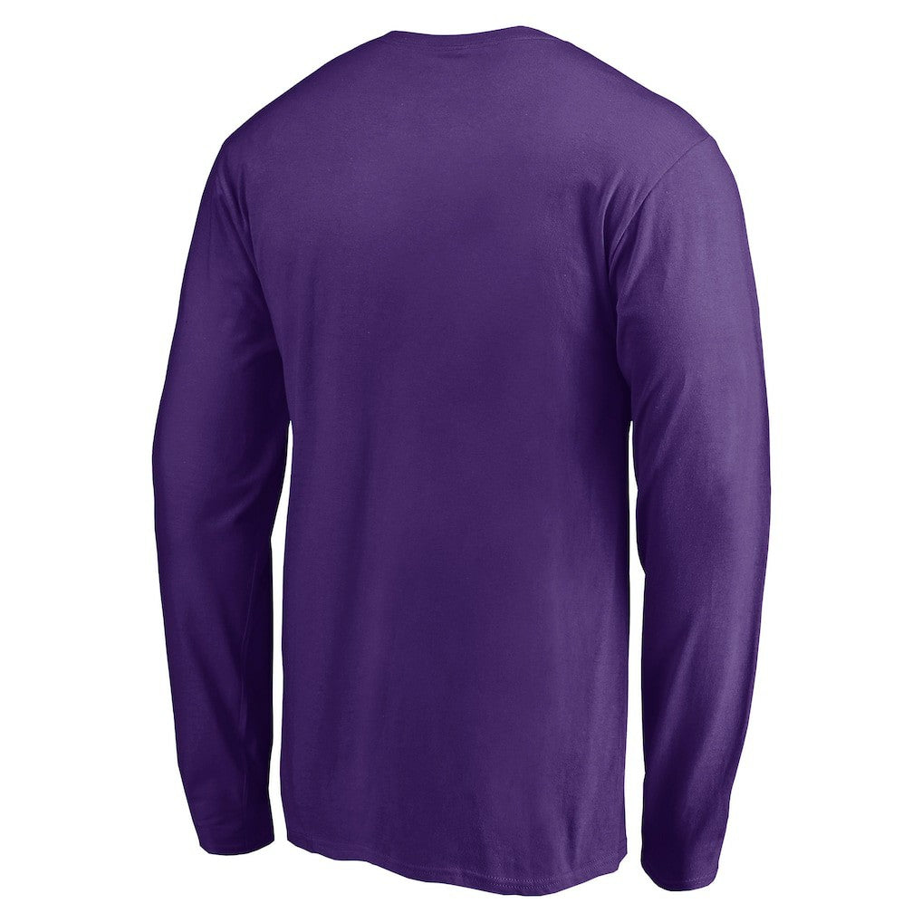 Minnesota Vikings Squad Throwbacks Long Sleeve T-Shirt - Purple T-shirts
