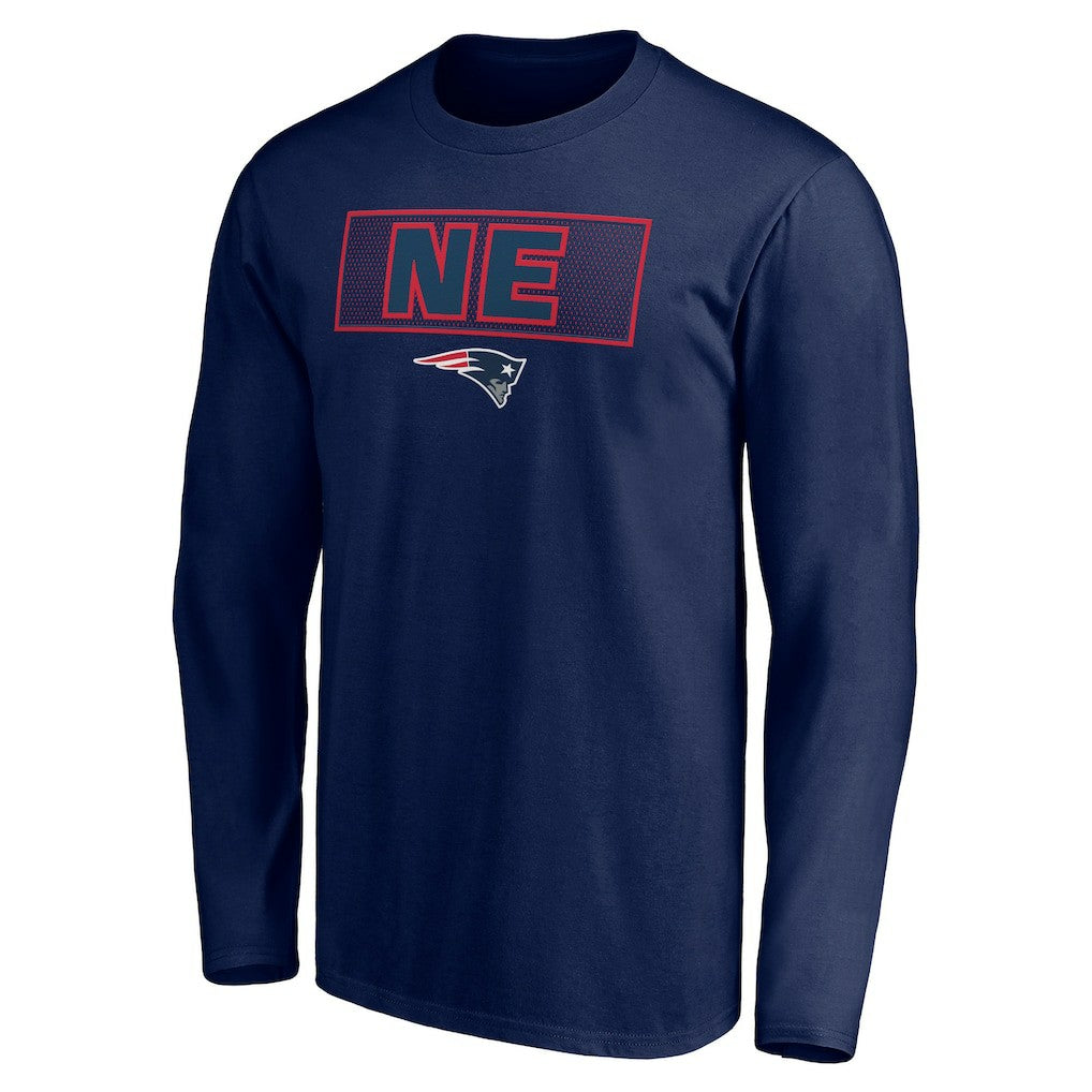 New England Patriots Squad Throwbacks Long Sleeve T-Shirt - Navy T-shirts