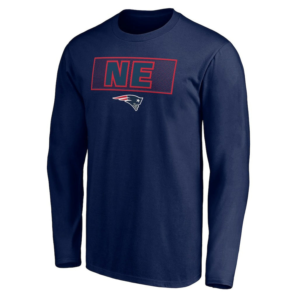 New England Patriots Squad Throwbacks Long Sleeve T-Shirt - Navy T-shirts