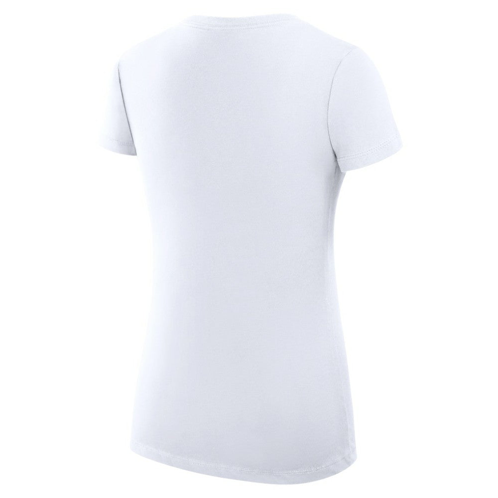 Boston Red Sox G-III 4Her by Carl Banks Women's Super-Slim Fit Lightweight Heart V-Neck T-Shirt - White T-shirts